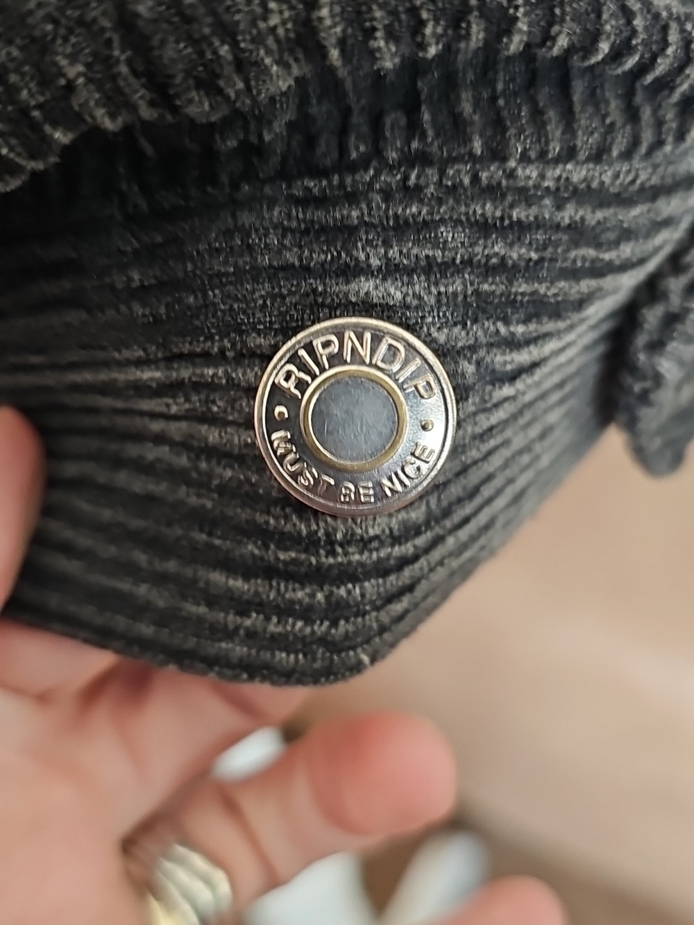 RIPNDIP Prisma Corduroy Jacket In Washed BLack SZ M - Picture 8 of 15
